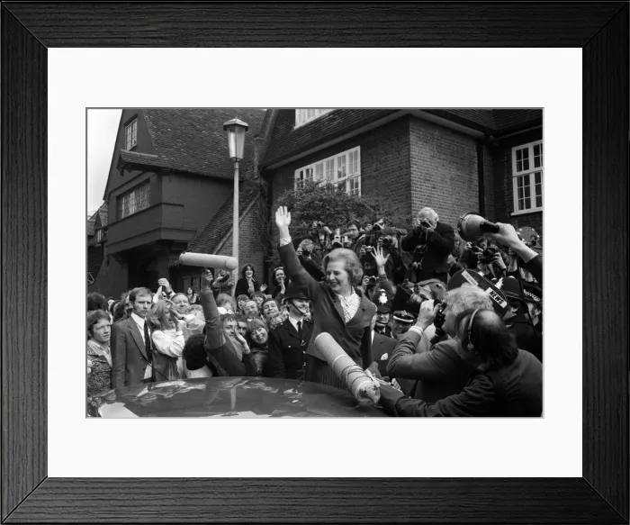 Framed Print : Margaret Thatcher British Prime Minister - May 1979 at her Chelsea Home Framed Print : Margaret Thatcher British Prime Minister - May 1979 at her Chelsea Home