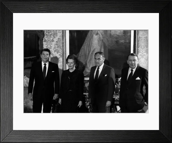 Framed Print : Margaret Thatcher British Prime Minister - June 1982 with US President Ronald Framed Print : Margaret Thatcher British Prime Minister - June 1982 with US President Ronald