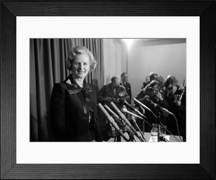 Framed Print : Margaret Thatcher Feb 1975 wins Conservative Leadership Election