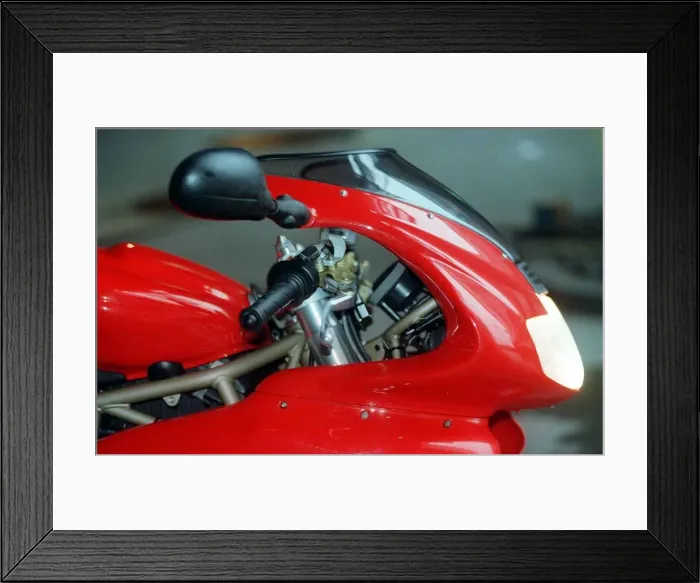 Framed Print : DUCATI 900ss January 1999 Fairing motorcyle motorbike