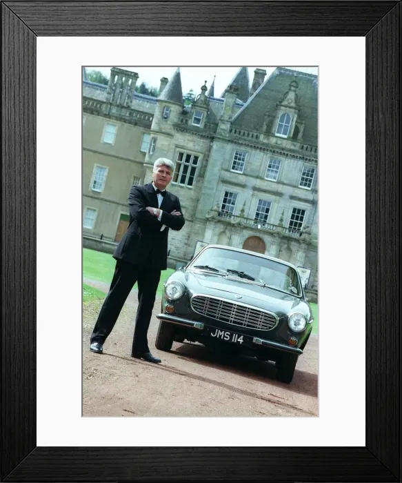 Framed Print : John Martin with P1800 Volvo car May 1998