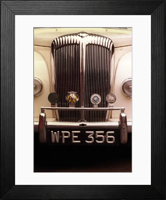 Framed Print : Road Record December 1998 Bernier cream Daimler 1955 WPE 356 Framed Print : Road Record December 1998 Bernier cream Daimler 1955 WPE 356