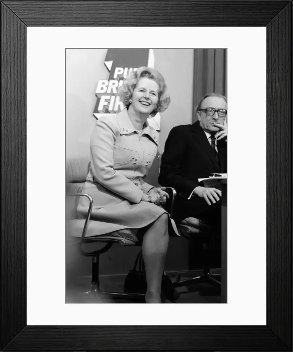 Framed Print : Margaret Thatcher Oct 1974 Election Press Conference Framed Print : Margaret Thatcher Oct 1974 Election Press Conference