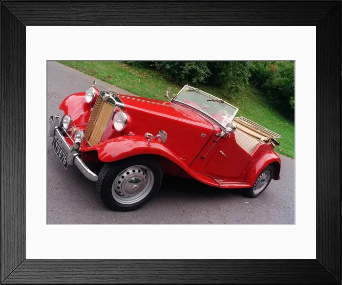 Framed Print : JOE ODONNELL HIS VINTAGE MG7 December 1998 Red paintwork Framed Print : JOE ODONNELL HIS VINTAGE MG7 December 1998 Red paintwork