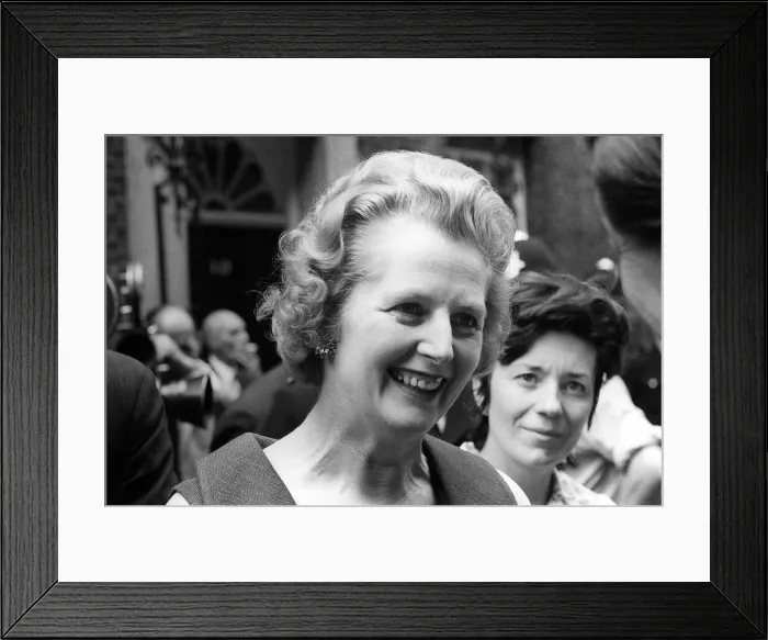 Framed Print : Margaret Thatcher MP - June 1970 leaving No. 10 Downing Street