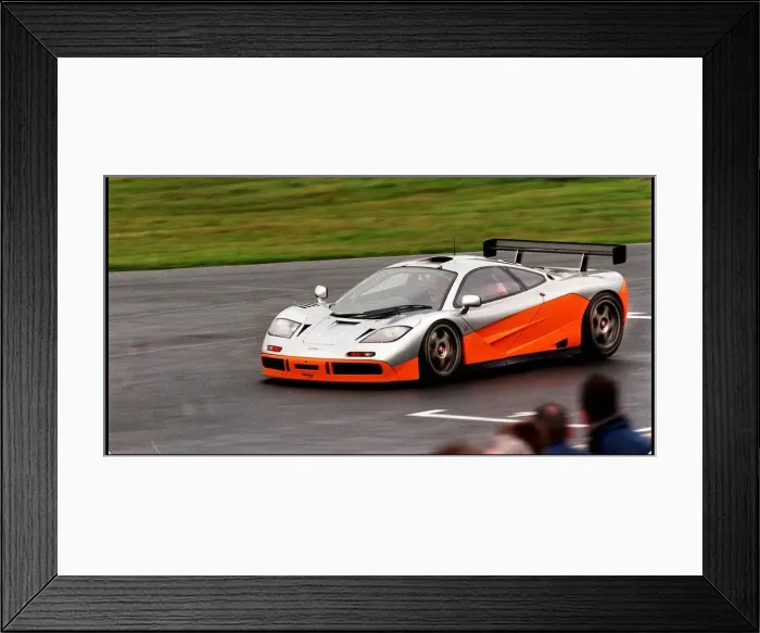 Framed Print : McLAREN F1 RACING CAR AT KNOCKHILL AUGUST 1998 ON BTCC DAY FOR ROAD RECORD Framed Print : McLAREN F1 RACING CAR AT KNOCKHILL AUGUST 1998 ON BTCC DAY FOR ROAD RECORD