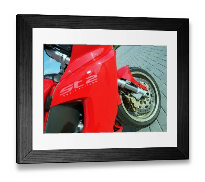 Framed Print : Ducati ST2 motorbike June 1998 Framed Print : Ducati ST2 motorbike June 1998