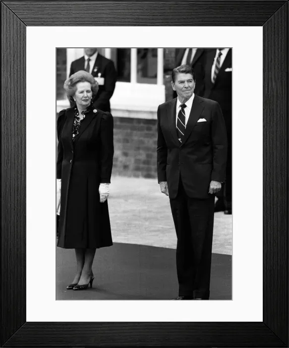 Framed Print : Ronald Reagan President United States of America 1984 and Margaret Thatcher Framed Print : Ronald Reagan President United States of America 1984 and Margaret Thatcher