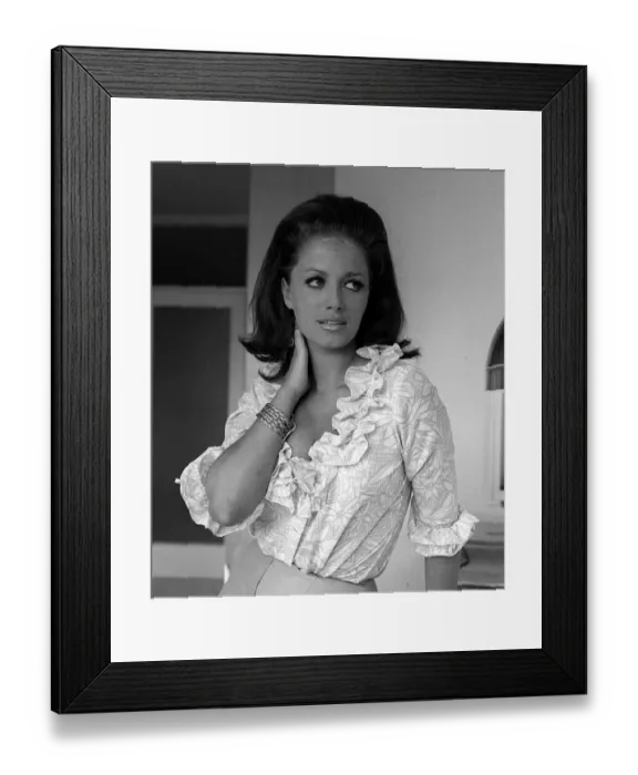 Framed Print : Jackie Collins sister of actress Joan when she was modeling in 1965