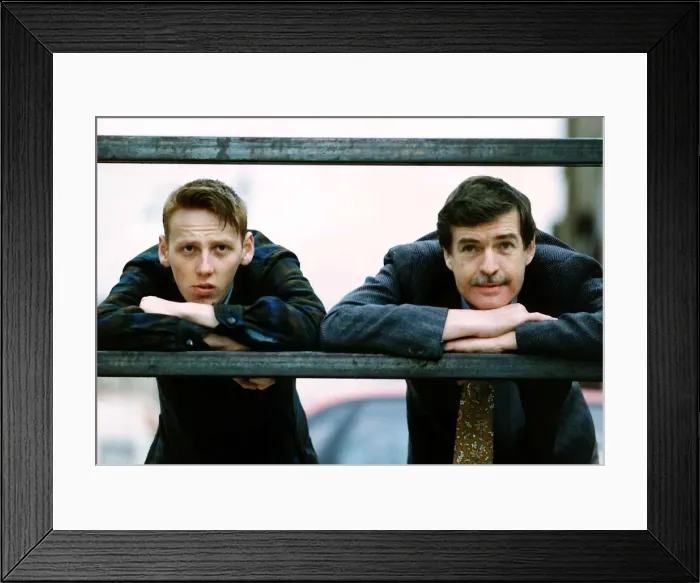 Framed Print : Ewan Bremner actor with William McIlvanney writer 1991