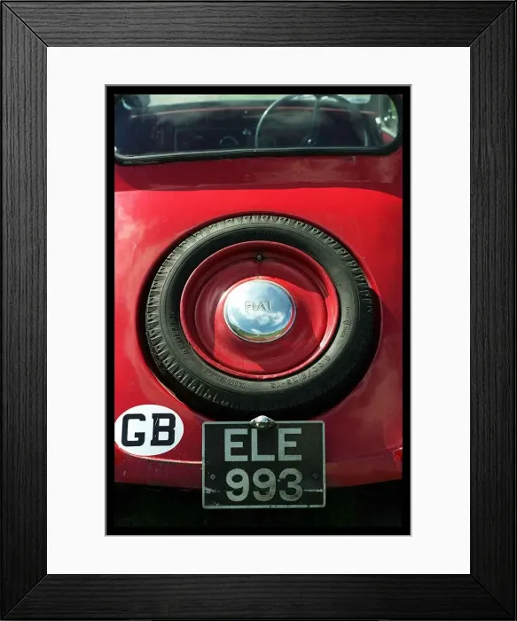 Framed Print : Robin Gray and his1937 Fiat Topolino May 1998 Me and My Motor rear view Framed Print : Robin Gray and his1937 Fiat Topolino May 1998 Me and My Motor rear view