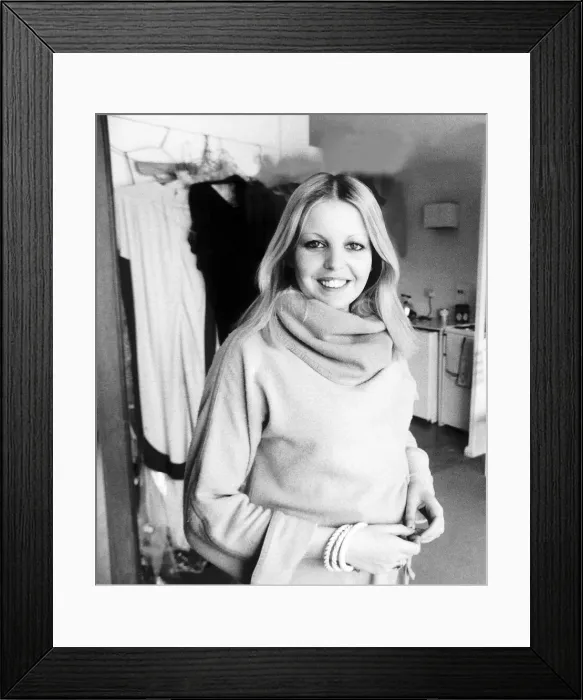 Framed Print : Sally Thomsett actress starred in Man about The House April 1978 Framed Print : Sally Thomsett actress starred in Man about The House April 1978