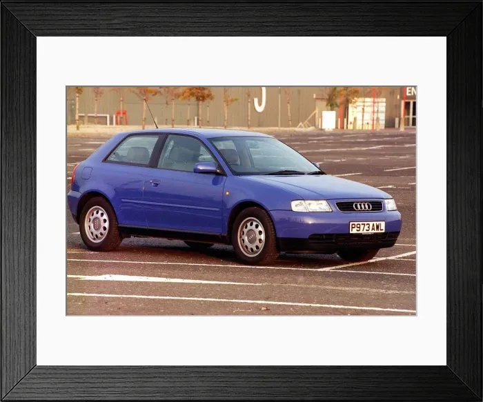 Framed Print : THE AUDI A3 September 1997 Purple P973 AWL Framed Print : THE AUDI A3 September 1997 Purple P973 AWL