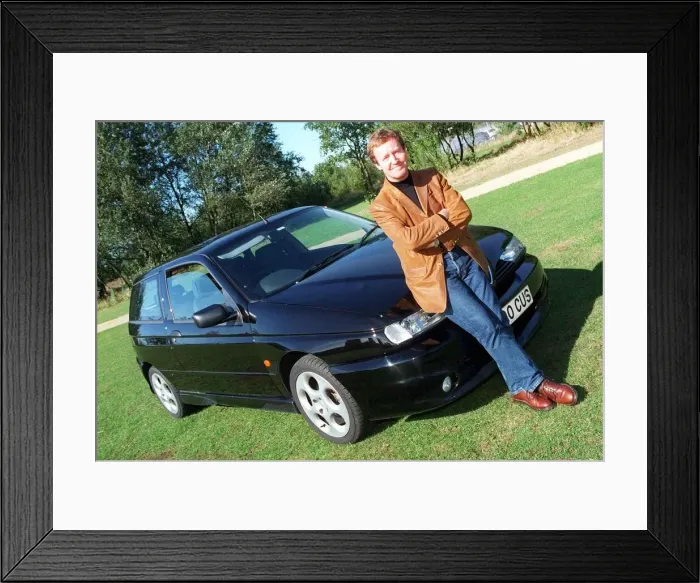Framed Print : Actor Jonathan Watson September 1997 after testing A ALFA ROMEO 145 Framed Print : Actor Jonathan Watson September 1997 after testing A ALFA ROMEO 145