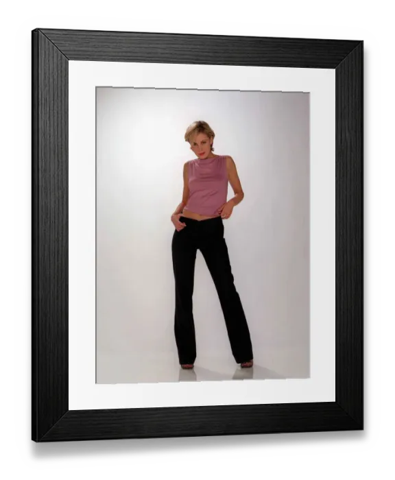 Framed Print : Deborah Sheridan Taylor Actress February 1999 who played the character Saskia in