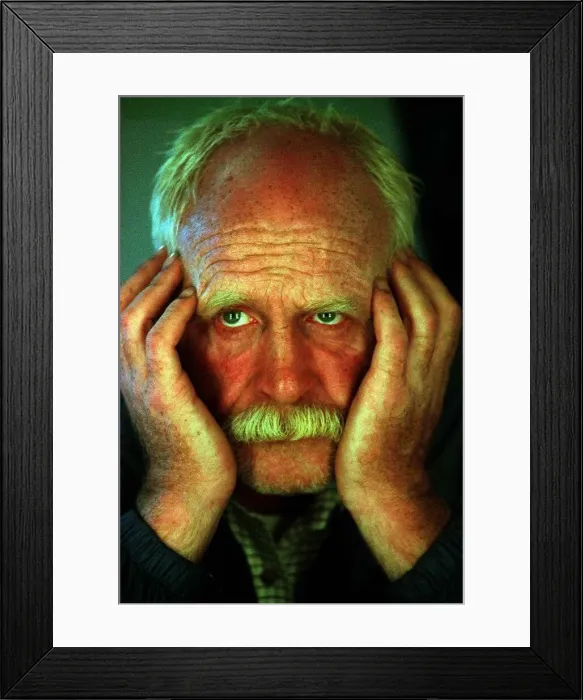 Framed Print : Actor James Cosmo September 1997 with his change in hair colouring for the BBC short