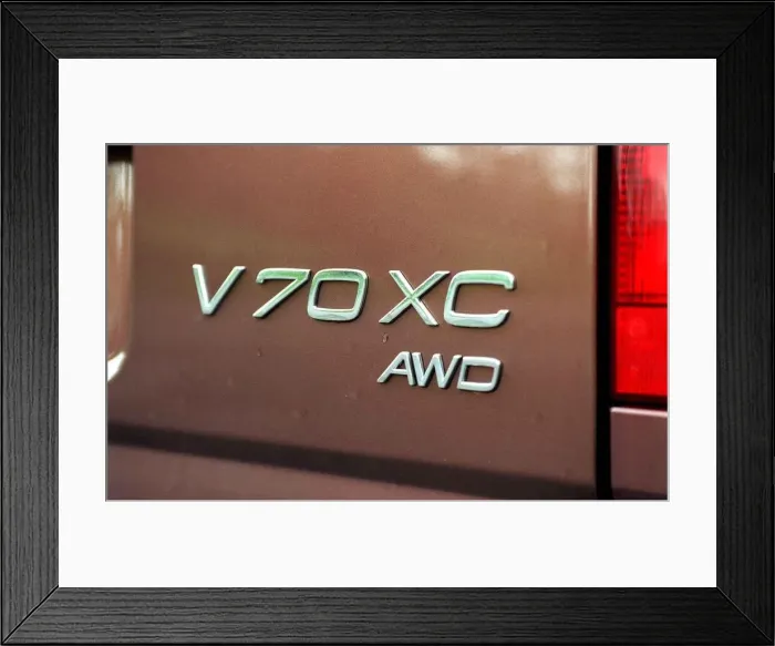 Framed Print : Volvo V70 XC car February 1998 logo
