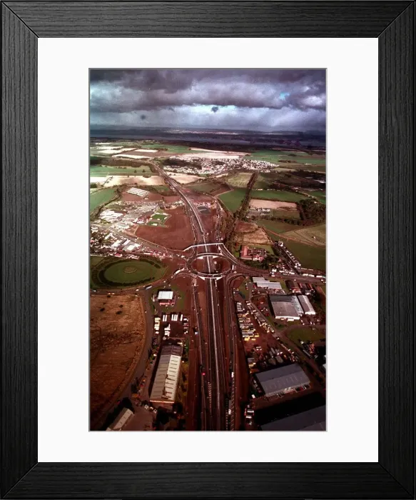Framed Print : The new M8 link at Newbridge October 1997 Opened today by Malcolm Chisolm MP Framed Print : The new M8 link at Newbridge October 1997 Opened today by Malcolm Chisolm MP