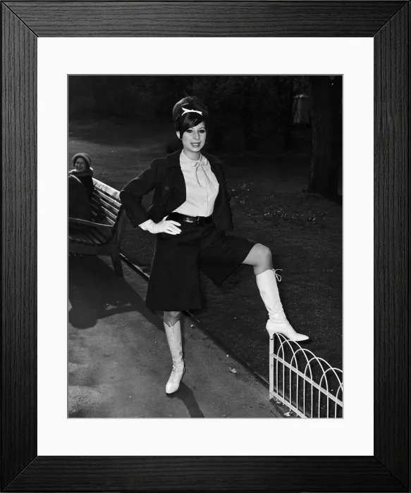 Framed Print : Barbara Streisand Actress and Singer in Embankment Gardens