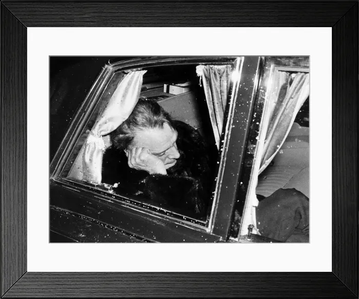 Framed Print : Richard Burton actor relaxes after a hectic weekend March 1982