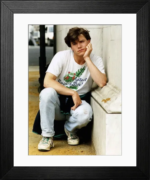 Framed Print : Simon O Brien Actor stars in a new sitcom about a YTS Trainee May 1989