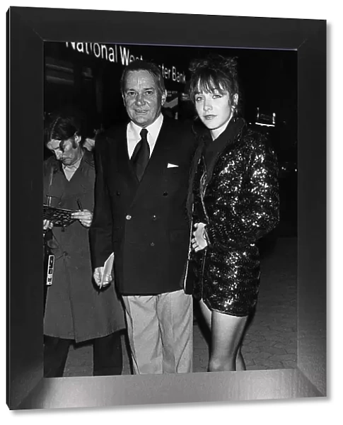 Denholm Elliott Actor with his daughter Jennifer April 1983