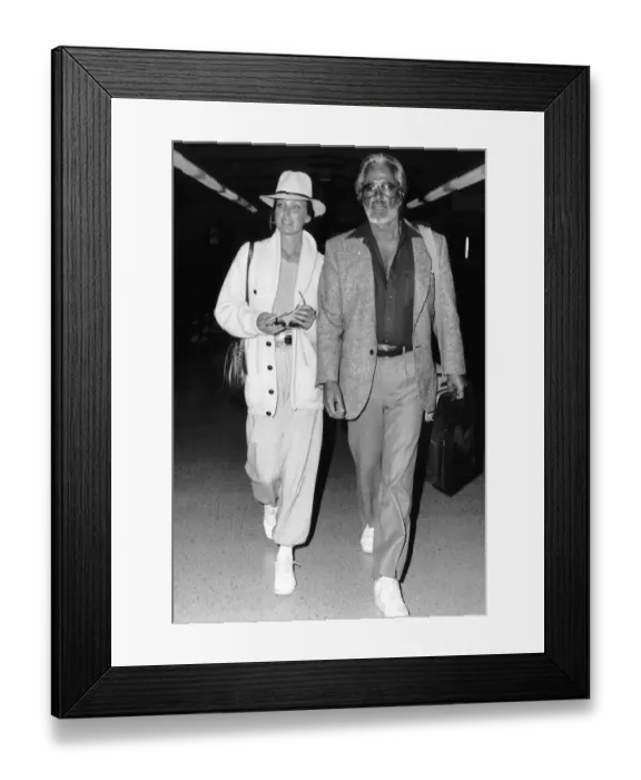 Framed Print : Bo Derek Actress and husband film director John Derek at London airport November Framed Print : Bo Derek Actress and husband film director John Derek at London airport November