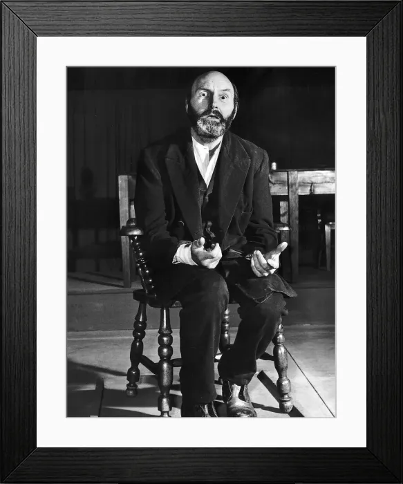 Framed Print : Maurice Denham Actor as Character Captain Wirz on stage Framed Print : Maurice Denham Actor as Character Captain Wirz on stage