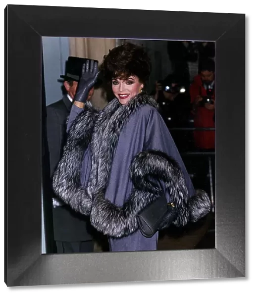 Joan Collins Actress arriving at The Woman Of Achievement Awards at Savoy December