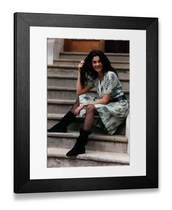 Framed Print : Patricia Martinelli Actress from BBC series Bread November 1989