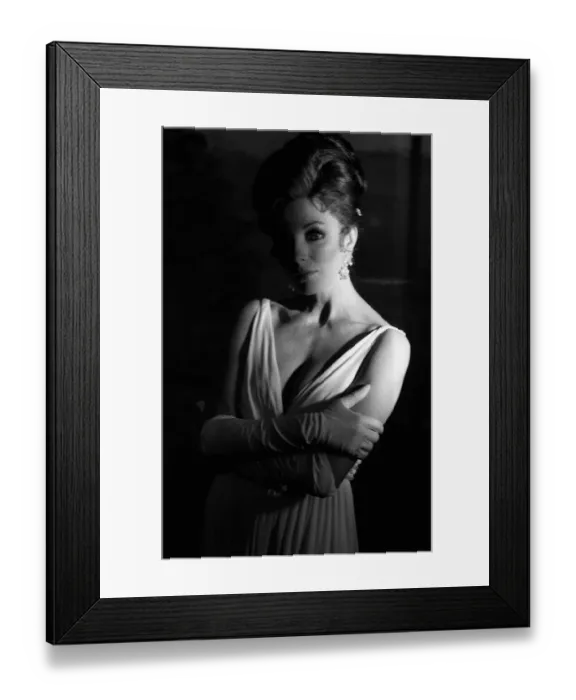 Framed Print : Joan Collins November 1970 Actress on set of film Quest at Pinewood Studios