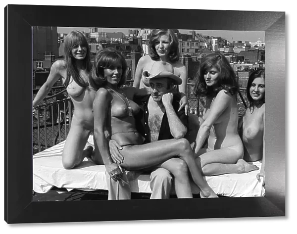 Victor Spinetti and some of Paul Raymonds Girls