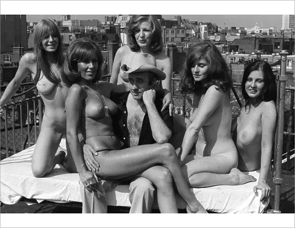 Victor Spinetti and some of Paul Raymonds Girls