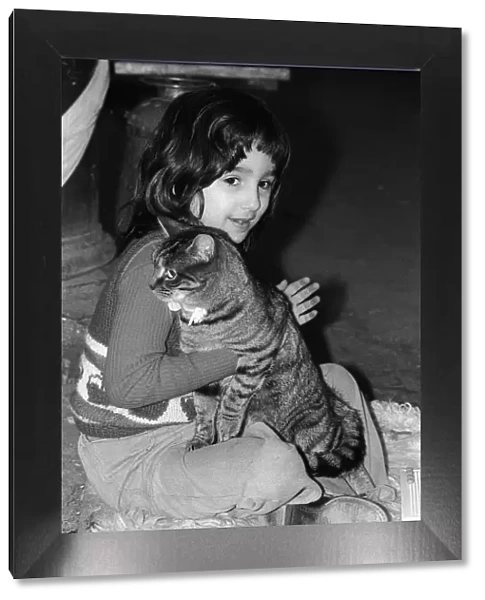 The National Cat Club Championship Show 1978 Five year old Katherine Geary with