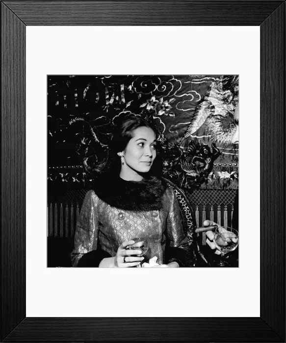 Framed Print : Premiere of the Flower Drum Song actress Nancy Kwan arriving Actress Nancy Kwan was Framed Print : Premiere of the Flower Drum Song actress Nancy Kwan arriving Actress Nancy Kwan was