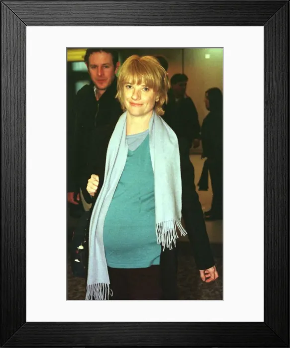 Framed Print : Jane Horrocks actress of Absolutely Fabulous January 1999 arrives at Heathrow