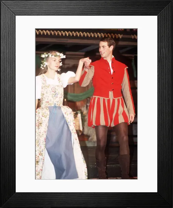 Framed Print : Prince Edward with Hannnah Welfare who are appearing together in A Winter Tale at Haddo Framed Print : Prince Edward with Hannnah Welfare who are appearing together in A Winter Tale at Haddo