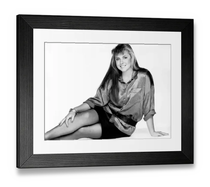 Framed Print : Charlene Fenn Actress who starred in Neighbours the Australian Soap opera