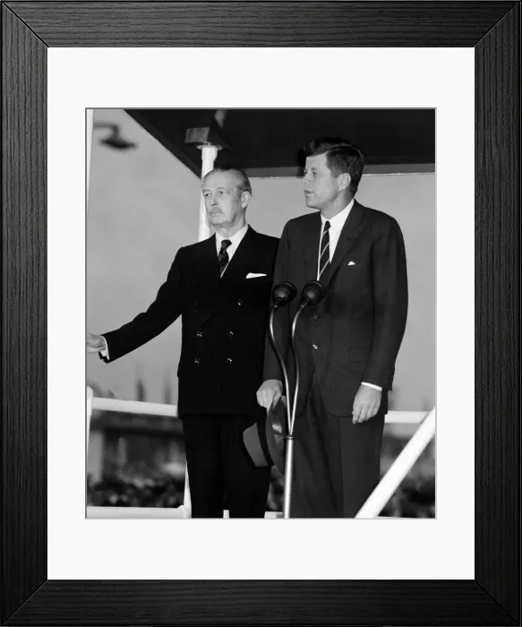 Framed Print : President John F Kennedy and Prime Minister Harold MacMillan President Kennedy Framed Print : President John F Kennedy and Prime Minister Harold MacMillan President Kennedy