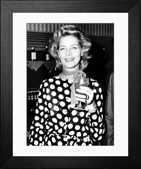 Framed Print : Lauren Bacall Actress - June 1980 Dbase Framed Print : Lauren Bacall Actress - June 1980 Dbase