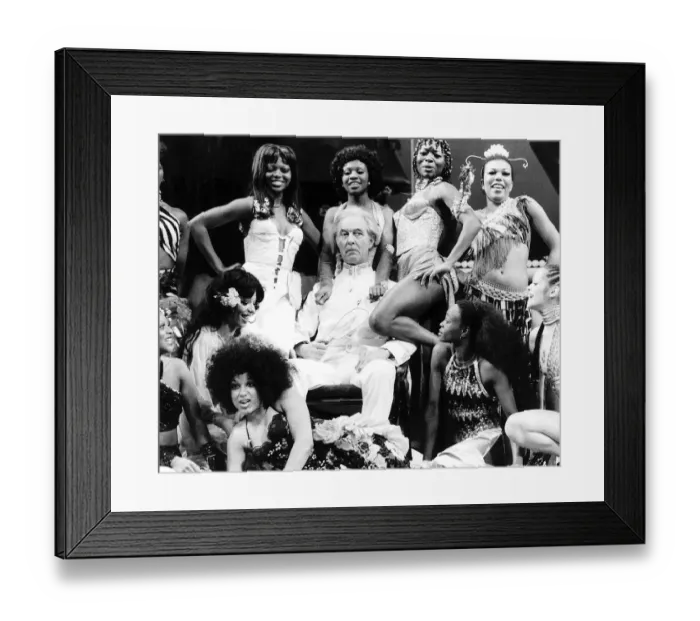 Framed Print : Michael Denison actor stars in The Black Mikado - March 1975 Dbase Framed Print : Michael Denison actor stars in The Black Mikado - March 1975 Dbase