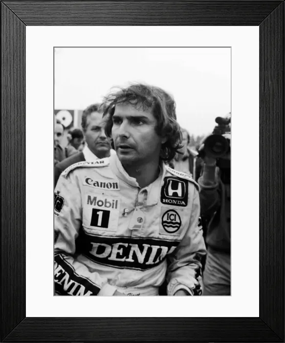Framed Print : Alain Prost July 1986 British Grand Prix A©Mirrorpix