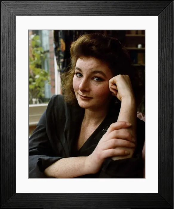 Framed Print : Abigail McKenna Actress resting elbow on table and side of face on hand Framed Print : Abigail McKenna Actress resting elbow on table and side of face on hand
