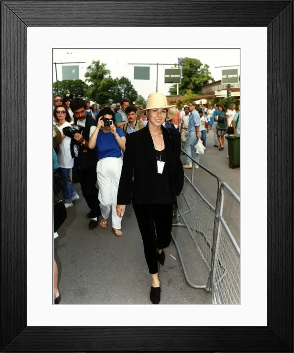 Framed Print : Tatum O Neal Actress wife of Tennis star John McEnroe on her way to see her husband Framed Print : Tatum O Neal Actress wife of Tennis star John McEnroe on her way to see her husband