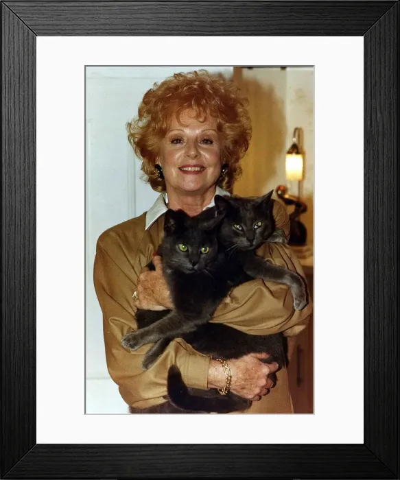 Framed Print : Actress. Stars as Rita Fairclough'in the TV series
