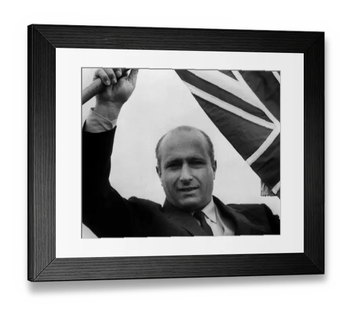 Framed Print : Birthday - Juan Manuel Fangio born 24 June 1911 Argentinian motor racing champion