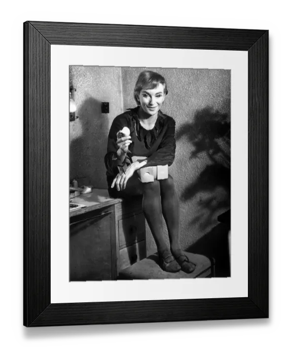 Framed Print : Joan Greenwood who played the role of Peter Pan at the Palace Manchester March Framed Print : Joan Greenwood who played the role of Peter Pan at the Palace Manchester March
