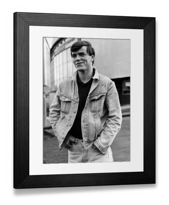 Framed Print : Simon O Brien Actor best known as Damon from the soap Brookside, in October 1987