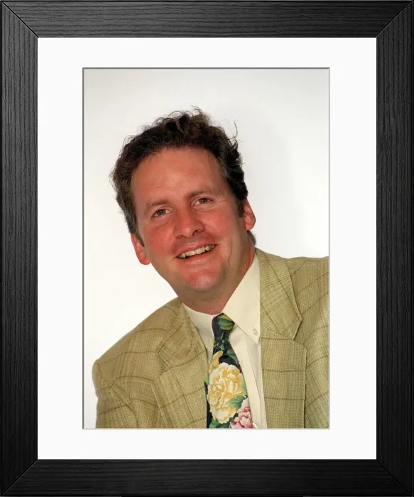 Framed Print : Chris Barrie comedy actor August 19997 Framed Print : Chris Barrie comedy actor August 19997