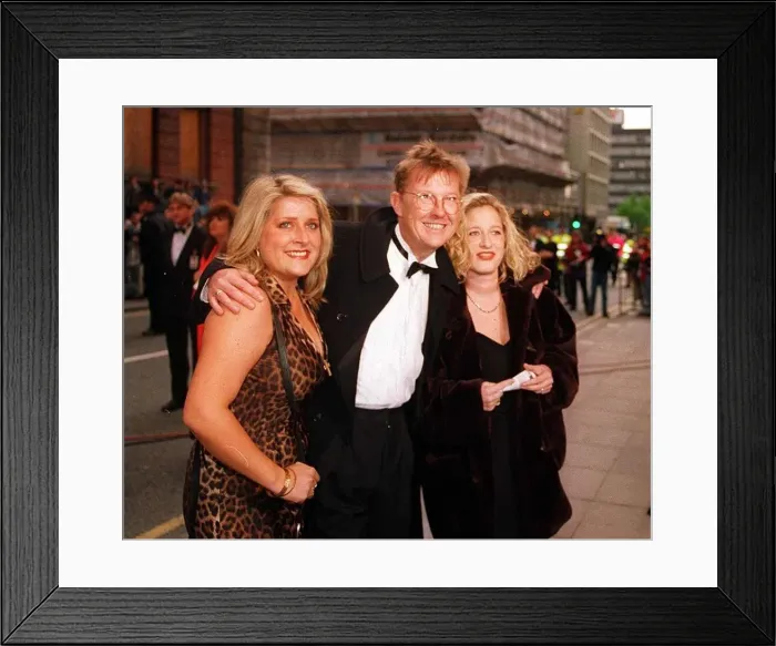 Framed Print : Kevin Kennedy Actor who plays Curly in the Television programme Coronation Street arrives